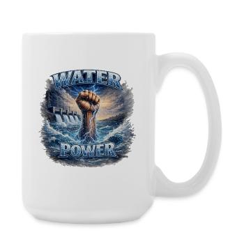 Poing Hydroélectrique - Grande tasse 440 ml - blanc - Droite
