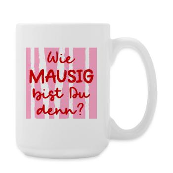 Freundschaft Maus Freundin - Große Tasse 440 ml - Weiß - Rechts