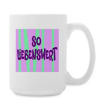 Freundin Liebenswert - Große Tasse 440 ml - Weiß - Rechts