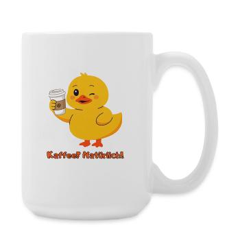 Ente Kaffee Natuerlich - Große Tasse 440 ml - Weiß - Rechts