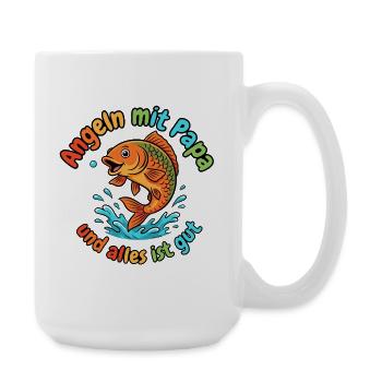 Angel Papa - Große Tasse 440 ml - Weiß - Rechts