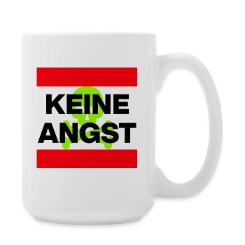 KEINE ANGST NIE WIEDER IST JETZT SKULL GRÜN NO NZS - Große Tasse 440 ml - Weiß - Rechts
