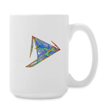 Light Sail of Chaos – Strange Attractor - Large Mug 440 ml - white - Right