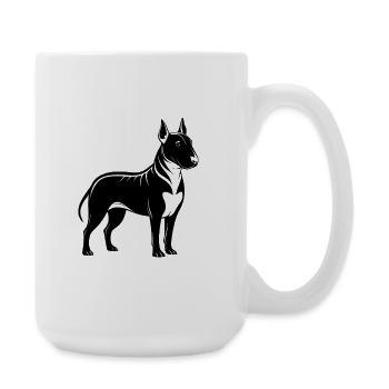 Bullterrier - Große Tasse 440 ml - Weiß - Rechts