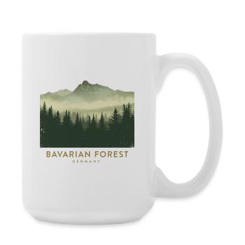 Bavarian Forest | Vintage National Park - Large Mug 440 ml - white - Right