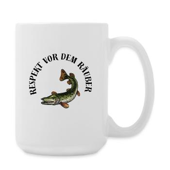 Pike Shirt – Respect for the Predator - Large Mug 440 ml - white - Right