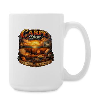 Carpe Diem Sunset Lounge - Große Tasse 440 ml - Weiß - Rechts