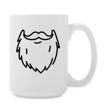 barbe - Grande tasse 440 ml - blanc - Droite