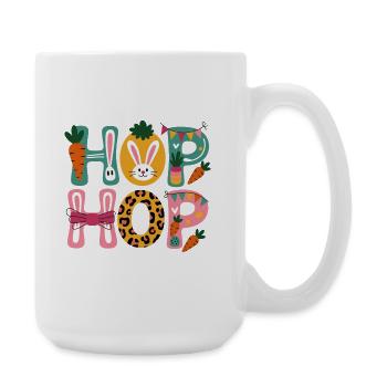 Hip Hop Easter Day - Große Tasse 440 ml - Weiß - Rechts