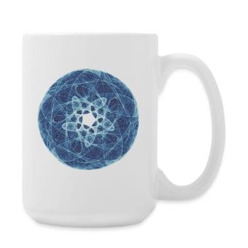 Light Paths of Void – Strange Attractor - Large Mug 440 ml - white - Right