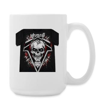 Totenschädel Geometrie 1776 Triangel - Große Tasse 440 ml - Weiß - Rechts