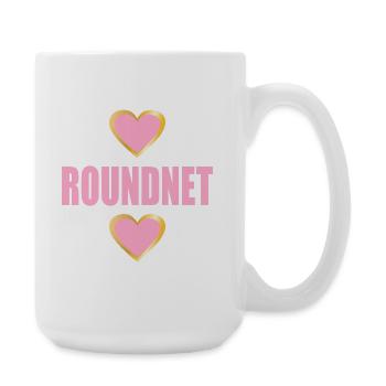 Roundnet - Große Tasse 440 ml - Weiß - Rechts