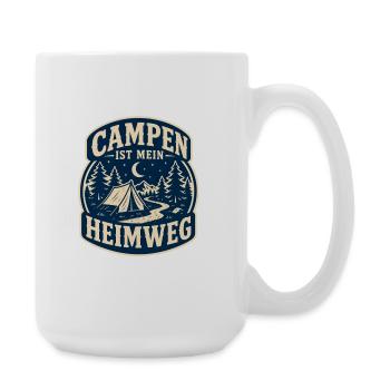 Campen ist mein Heimweg - Große Tasse 440 ml - Weiß - Rechts