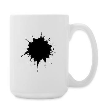 Éclaboussures d’encre - Grande tasse 440 ml - blanc - Droite