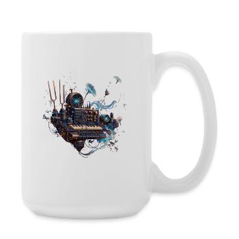 Celestial Mechanical Synthesizer - Large Mug 440 ml - white - Right