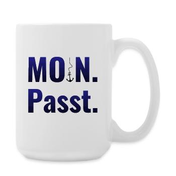 MOIN. Passt. - Große Tasse 440 ml - Weiß - Rechts