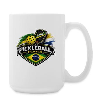 Pickleball BRASILIEN - Große Tasse 440 ml - Weiß - Rechts