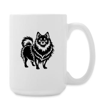 Pomeranian Dog - Large Mug 440 ml - white - Right