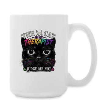 Thérapie par chats : Rêves colorés de pattes - Grande tasse 440 ml - blanc - Droite