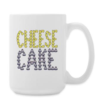 Typographie du cheesecake - Grande tasse 440 ml - blanc - Droite