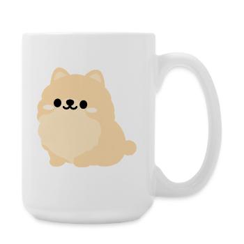 Petit poméranien pastel - Grande tasse 440 ml - blanc - Droite