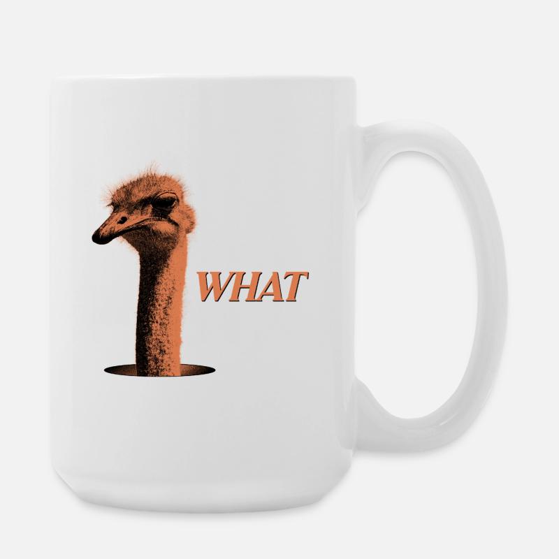 What?! – Grumbling Bouquet - Large Mug 440 ml - white