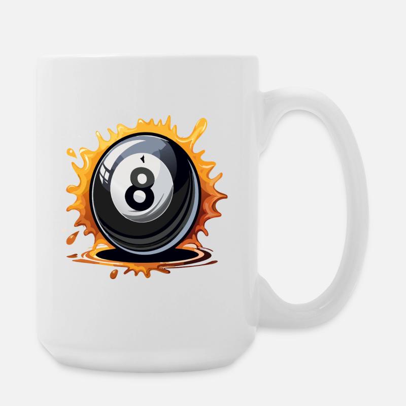 8ball - Große Tasse 440 ml - Weiß