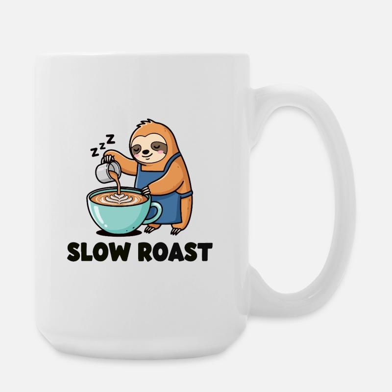 Fauler Latte - Große Tasse 440 ml - Weiß