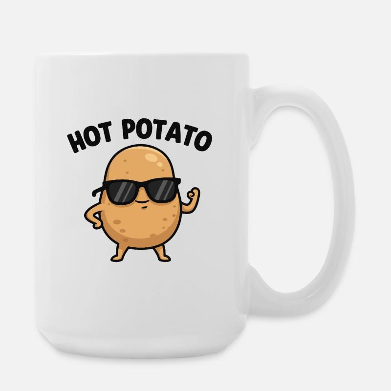 Spud mit Haltung - Große Tasse 440 ml - Weiß