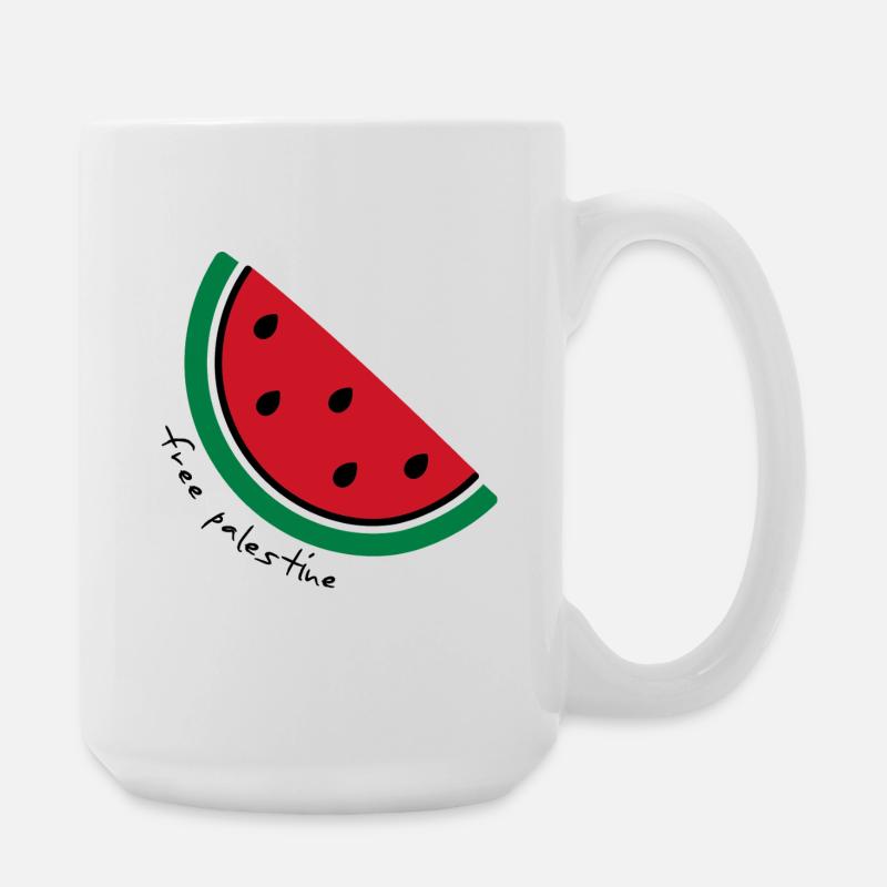Watermelon Slice Pop Art - Large Mug 440 ml - white