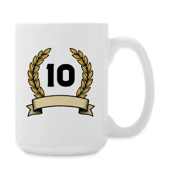 10-Wreath - Large Mug 440 ml - white - Right