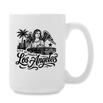 LA Los Angeles City of Angels Kalifornien shirt  - Große Tasse 440 ml - Weiß - Rechts