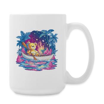 Teddy Boat Dream Sous Le Ciel Étoilé - Grande tasse 440 ml - blanc - Droite
