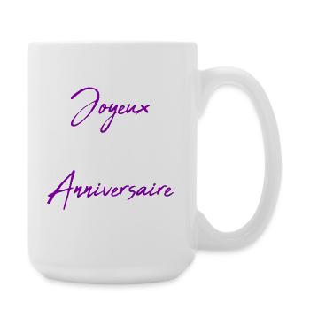 VALENTINE'S DAY. HAPPY BIRTHDAY - Large Mug 440 ml - white - Right