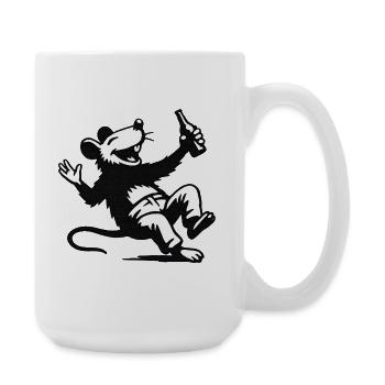 Partymaus - Große Tasse 440 ml - Weiß - Rechts