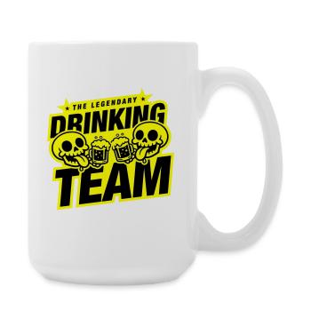 Drinking Team Skelett Bier - Große Tasse 440 ml - Weiß - Rechts