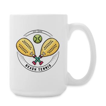 I can't I have padel - Large Mug 440 ml - white - Right