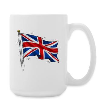 Great Britain England Flag - Large Mug 440 ml - white - Right