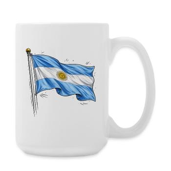 Argentina Flag - Large Mug 440 ml - white - Right