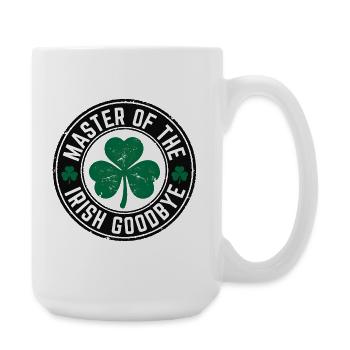 Meister der Irischen Abschied - Große Tasse 440 ml - Weiß - Rechts