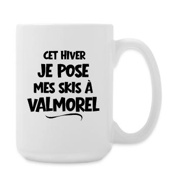 Skiing, Ski area, Ski resort - Large Mug 440 ml - white - Right