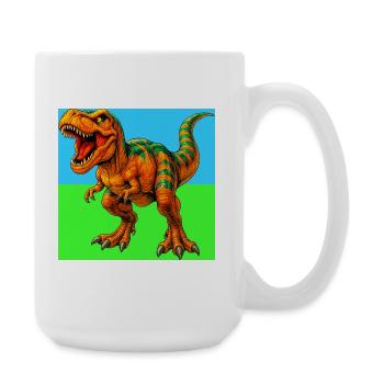dinosaur - Large Mug 440 ml - white - Right