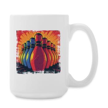 Bowling Vintage Style - Grande tasse 440 ml - blanc - Droite