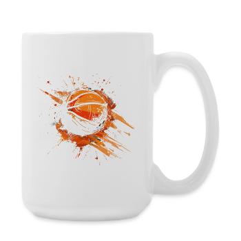 Art de rue du basket-ball - Grande tasse 440 ml - blanc - Droite