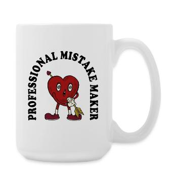 Heart Arrow Cartoon Charm - Large Mug 440 ml - white - Right
