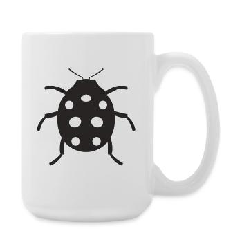 Ladybug design - Large Mug 440 ml - white - Right