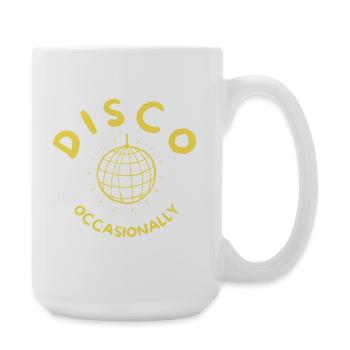 Disco Occasionally - Together Together Retroyellow - Large Mug 440 ml - white - Right
