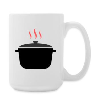 Cooking Pot Steam Cooking - Large Mug 440 ml - white - Right
