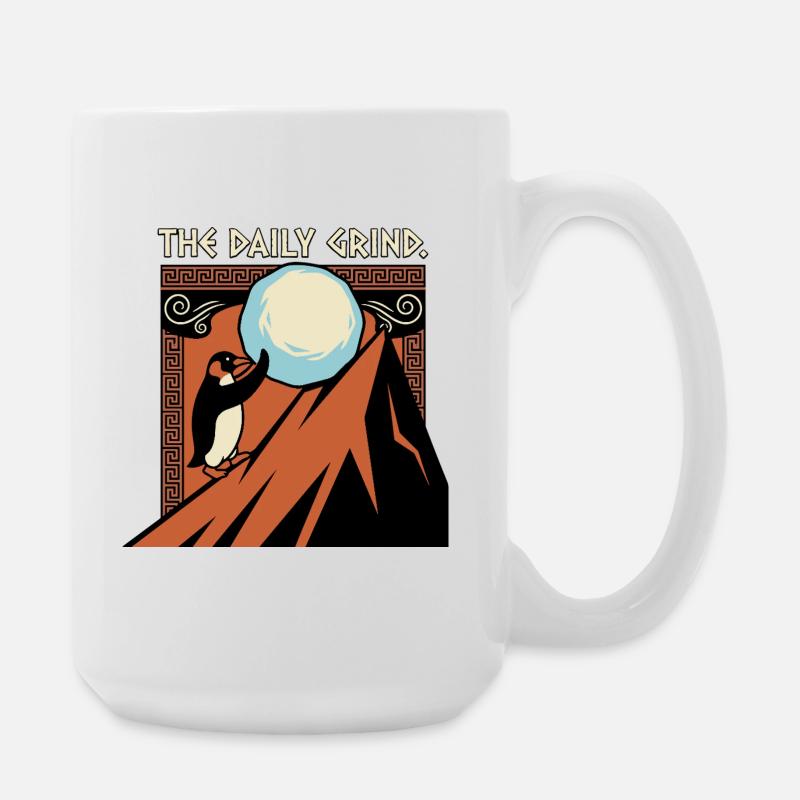 The daily grind - Large Mug 440 ml - white