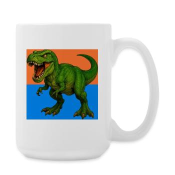 dinosaur - Large Mug 440 ml - white - Right